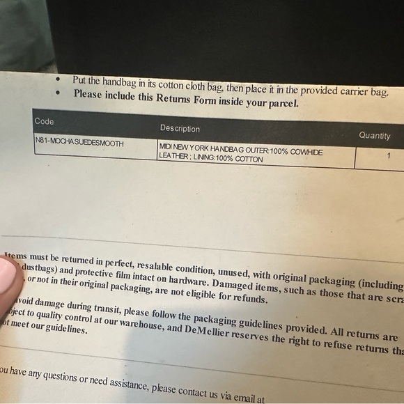 Like Brand new Demellier Mocha Suede & Mocha Smooth “The Midi New York”. - Picture 5 of 5